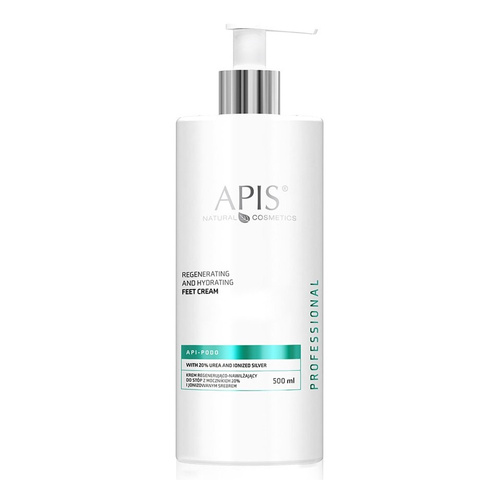 Apis Professional Api Podo Regenerating and Hydrating Feet Cream with 20% Urea and Ionized Silver 500ml