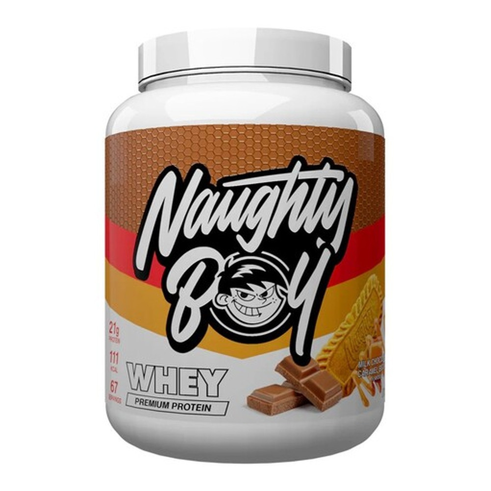 Naughty Boy Advanced Whey Odżywka Białkowa na Wzrost Mięśni Mleczna Czekolada Karmelowe Ciasteczko 2010g