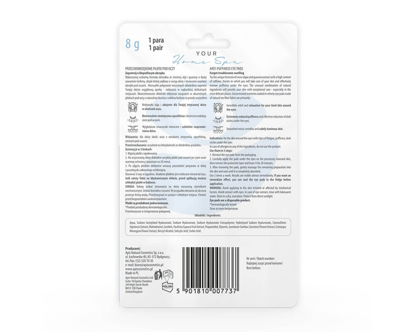 Apis Your Home Spa Anti-Swelling Eye Pads 8g