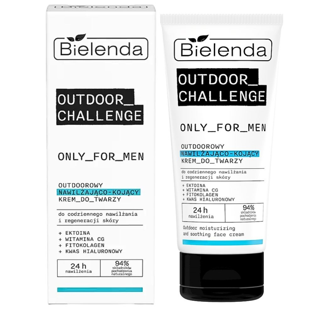 Bielenda Only for Men Outdoor Challenge Outdoorowy Nawilżający Krem Kojący do Twarzy na Dzień i na Noc 50ml