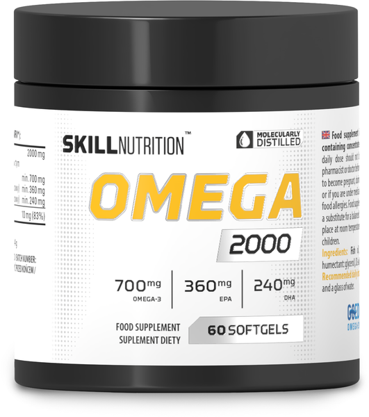 Skill Nutrition Omega 2000 2000mg 60 kapsułek na wsparcie zdrowia