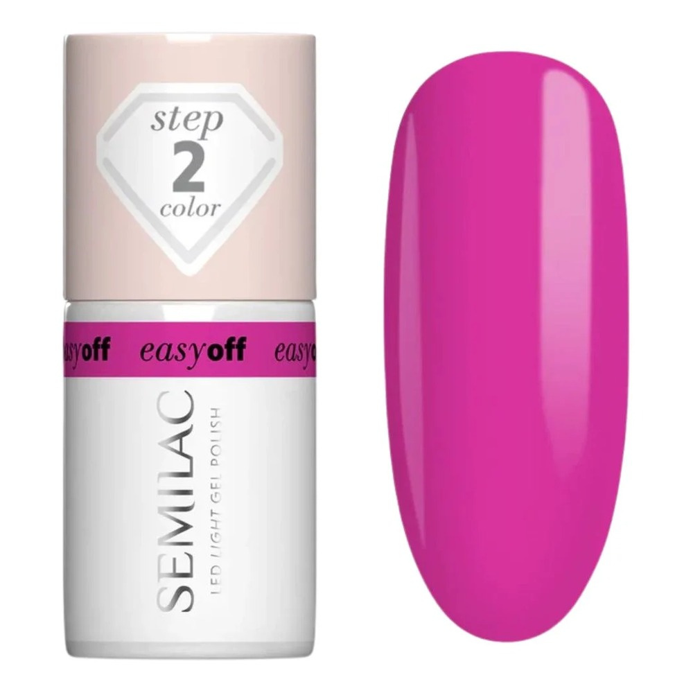 Semilac Easy Off Lakier Hybrydowy 016 Magenta Crush 7ml