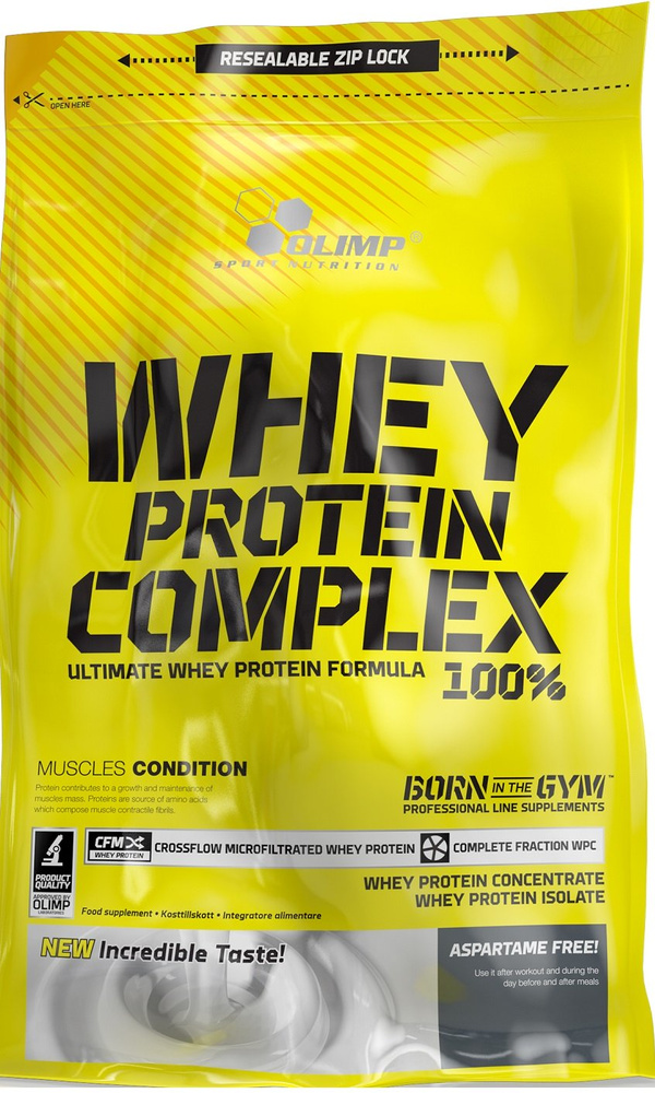 Olimp Nutrition Whey Protein Complex 100% Odżywka Białkowa o Smaku Słonego Karmelu na Wzrost Masy Mięśniowej 700g