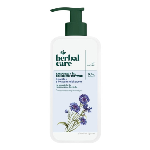 Herbal Care Soothing Intimate Hygiene Gel with Cornflower and Lactic Acid 330ml