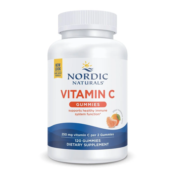 Nordic Naturals Vitamin C Gummies 250mg for Children over 4 Years Old  Tangerine 120 Gummies