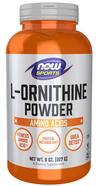NOW Foods L-Ornithine Powder Wsparcie Detoksykacji i Regeneracji Organizmu 227g