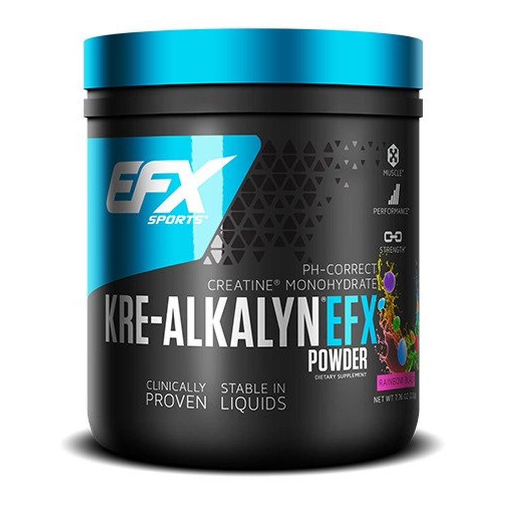 EFX Sports Kre-Alkalyn Powder, Rainbow Blast 220g