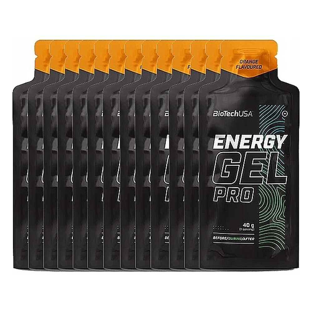 BioTechUSA Energy Gel Pro Orange Energy Gel for Endurance 12 x 40g