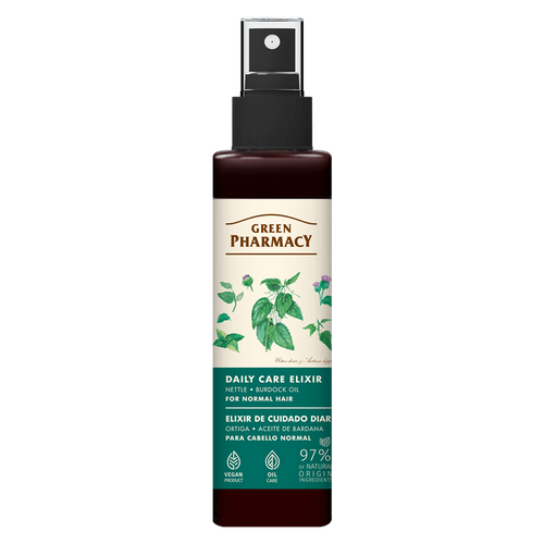 Green Pharmacy Elixir for Daily Care of Normal Hair Nettle and Burdock Oil 150ml