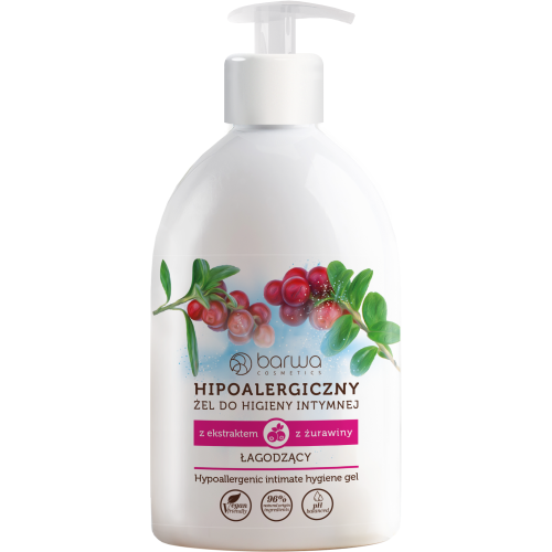 Barwa Hypoallergenic Soothing Intimate Hygiene Gel with Cranberry Extract 500ml
