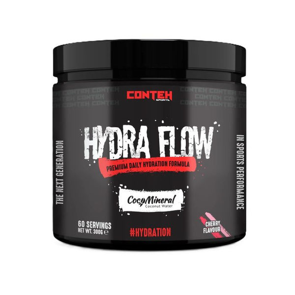 Conteh Sports Hydra Flow Cherry Hydration Powder For Electrolyte Replenishment 300g