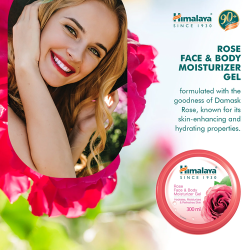 Himalaya Rose Face & Body Żel do Twarzy i Ciała 300ml