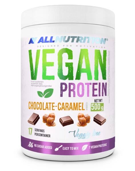 Allnutrition Vegan Protein Chocolate Caramel 500g