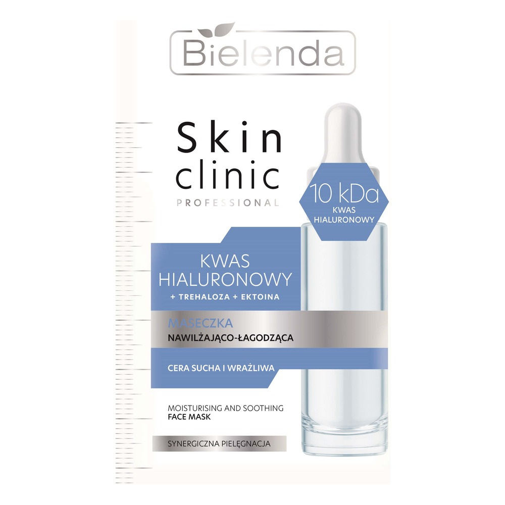 Bielenda Skin Clinic Professional Kwas Hialuronowy Maseczka Nawilżająco-Łagodząca dla Skóry Suchej i Wrażliwej 8g