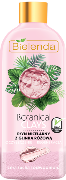 Bielenda Botanical Clays Vegan Płyn Micelarny z Glnką Różową 500ml