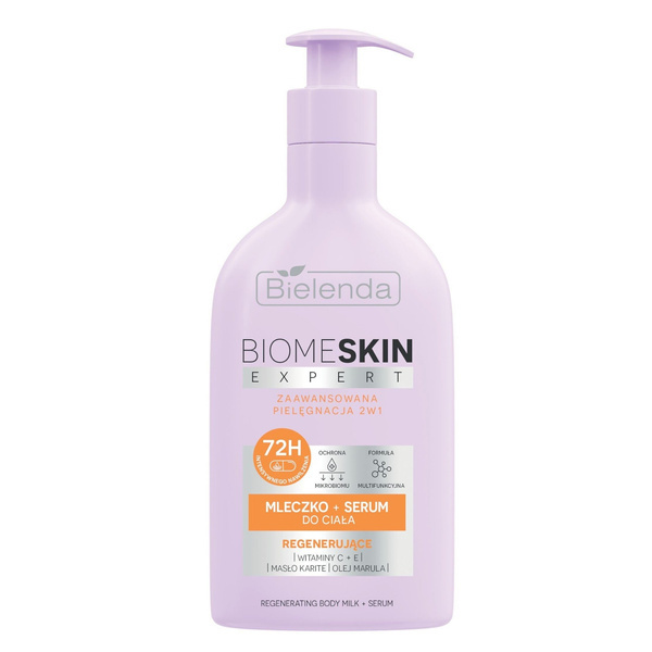 Bielenda Biome Skin Expert 2w1 Regenerujące Mleczko i Serum do Ciała 350ml
