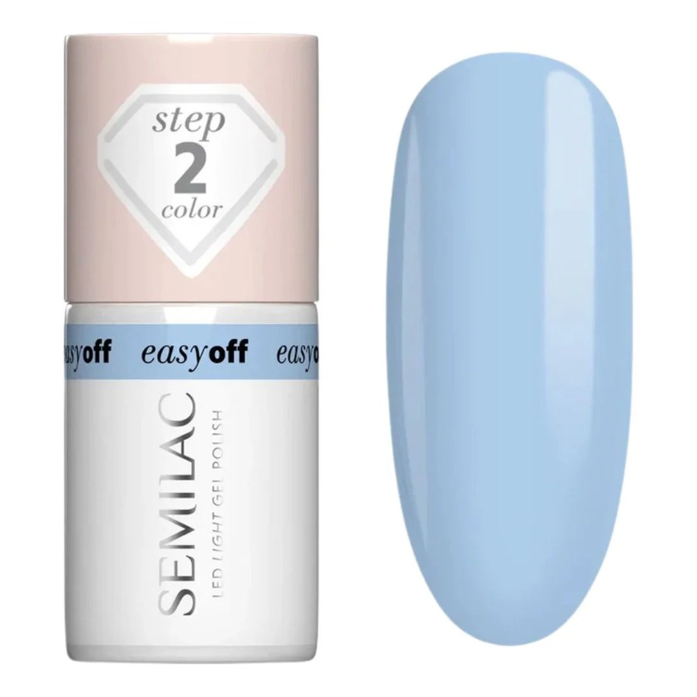 Semilac Easy Off Lakier Hybrydowy 015 Azul Blue 7ml