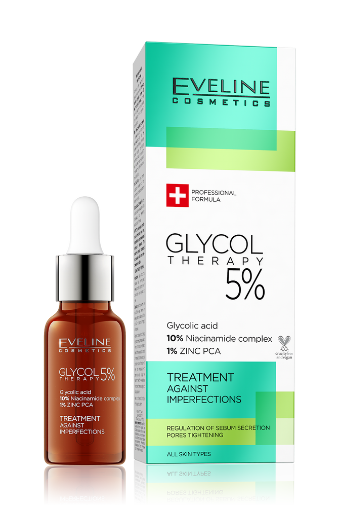 Eveline Glycol Therapy 5% Kuracja Przeciw Niedoskonałościom 18ml