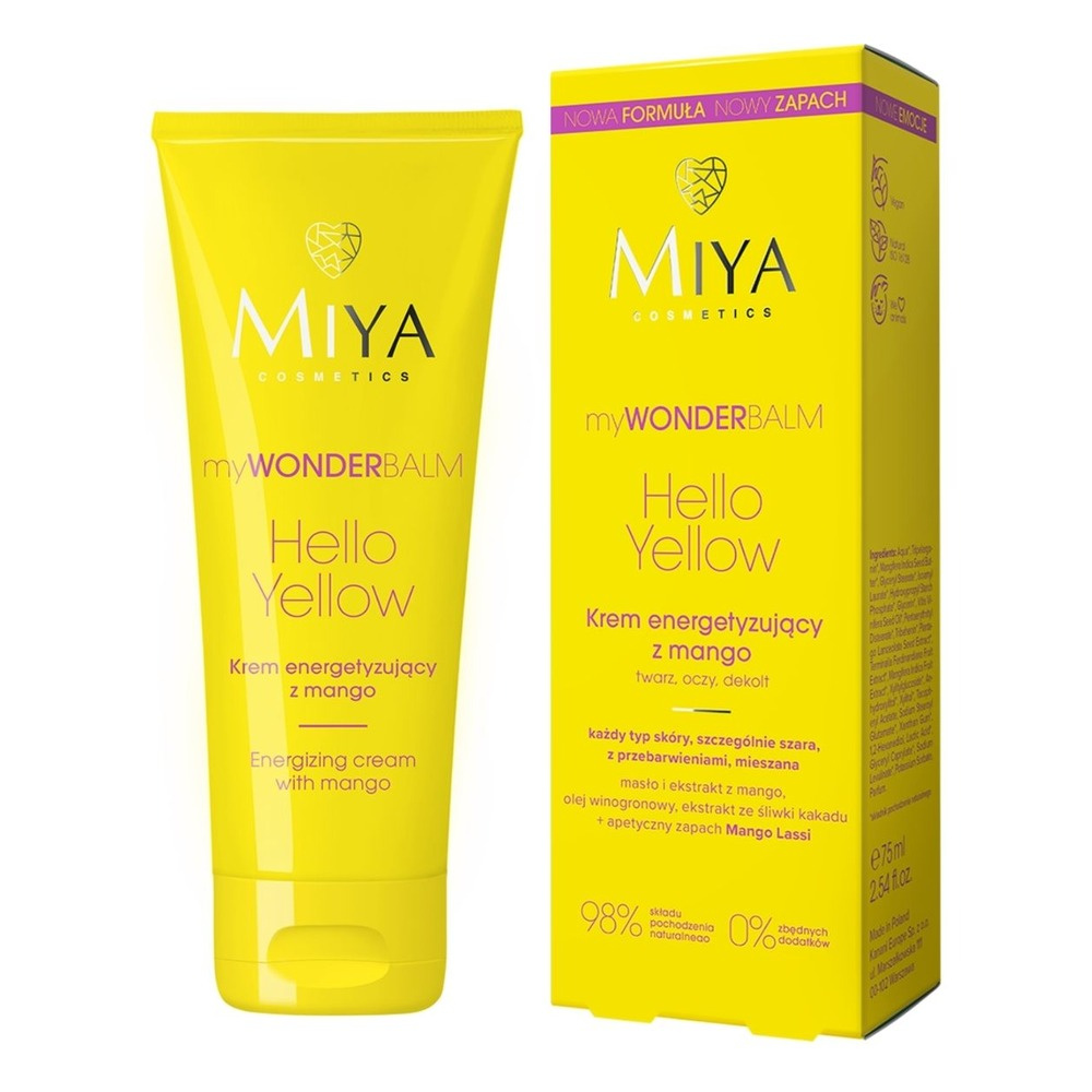 Miya myWONDERbalm Hello Yellow Energizing Cream with Mango 75ml