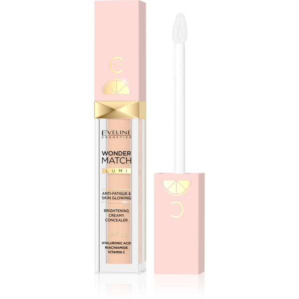 Eveline Wonder Match Lumi Illuminating Concealer with Vitamin C SPF15 No.15 Natural 6.8ml