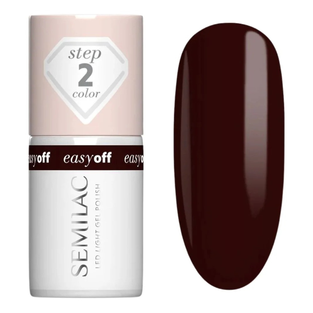 Semilac Easy Off Lakier Hybrydowy 020 Marrom Choco 7ml