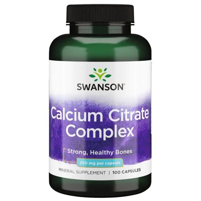 Swanson Calcium Citrate Complex 250mg 100 Capsules