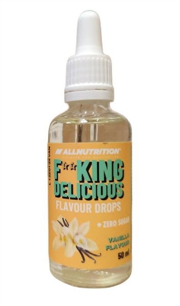 Allnutrition Fitking Delicious Vanilla Flavour Drops Sugar Free for Food and Drinks 50ml