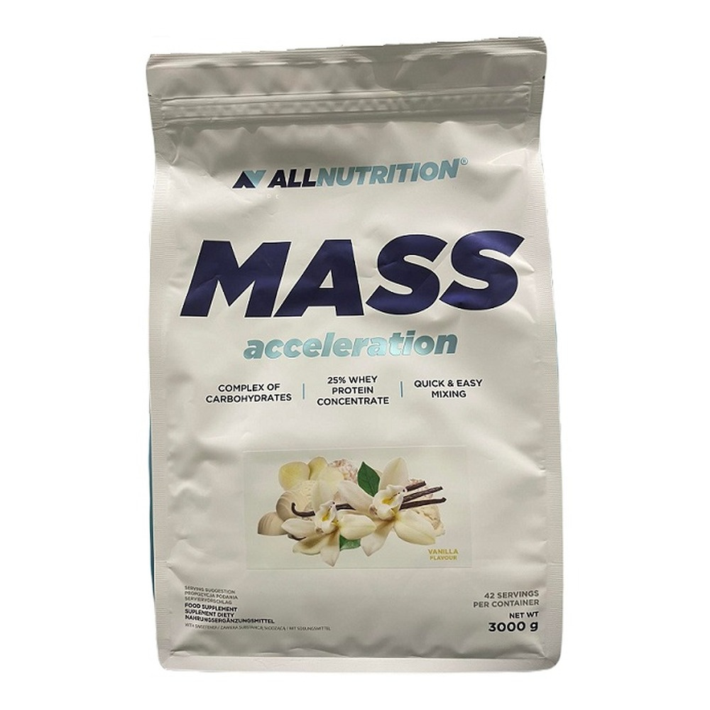 Allnutrition Mass Acceleration Vanilla Kompleks Węglowodanowo - Proteinowy 3000g
