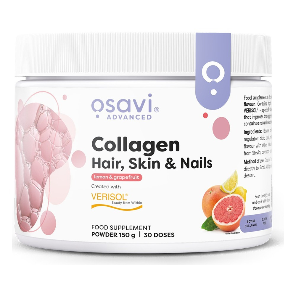 Osavi Collagen Peptides Collagen Hair Skin and Nails Lemon - Grapefruit 150g