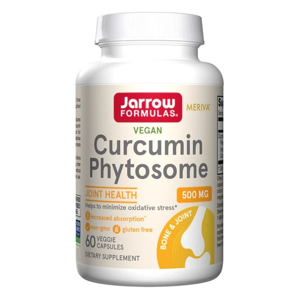Jarrow Formulas Curcumin Phytosome Meriva 500mg for Antioxidant Support and Joint Health 60 Vcaps