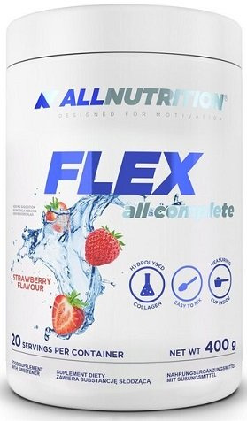 Allnutrition Flex All Complete Hydrolyzed Collagen Powder Strawberry 400g