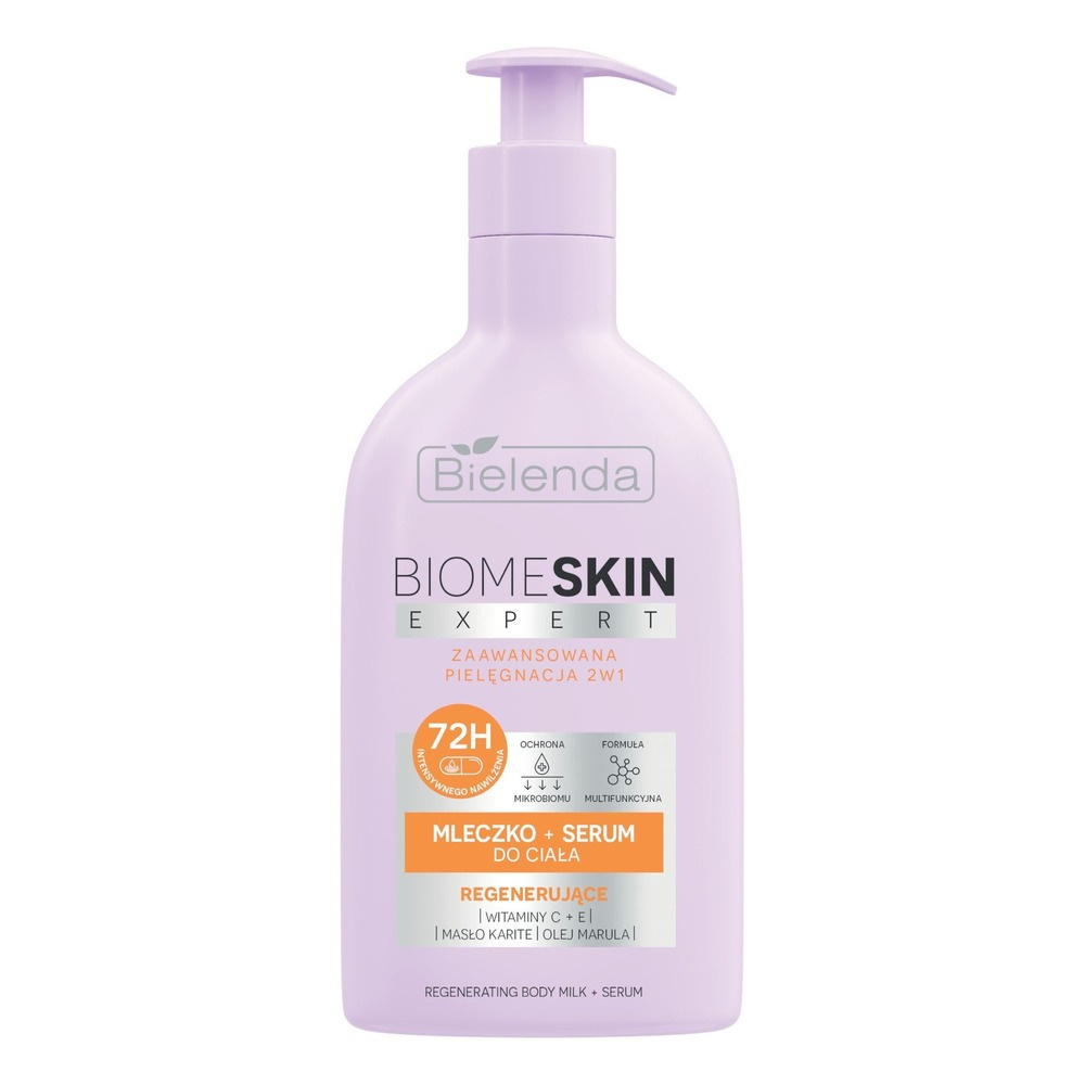 Bielenda Biome Skin Expert 2w1 Regenerujące Mleczko i Serum do Ciała 350ml