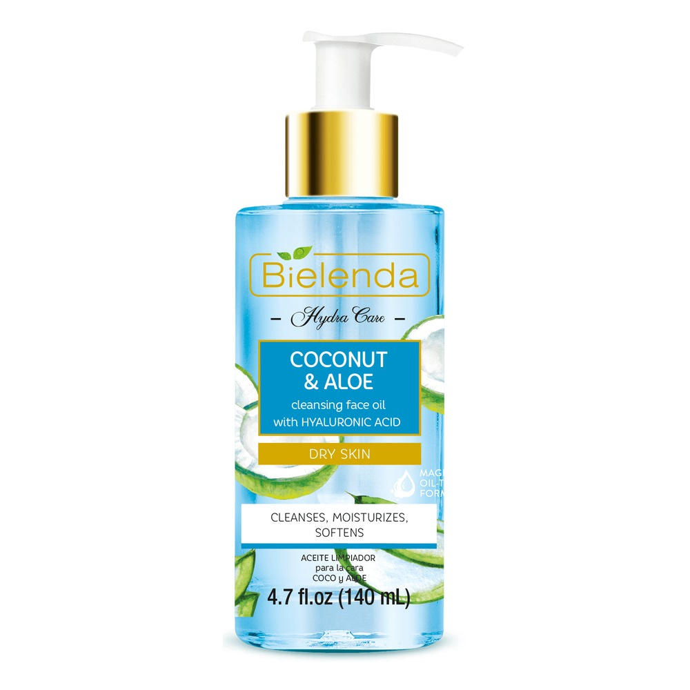 Bielenda Hydra Care Nawilżający Olejek do Mycia Twarzy Kokos i Aloes 140ml