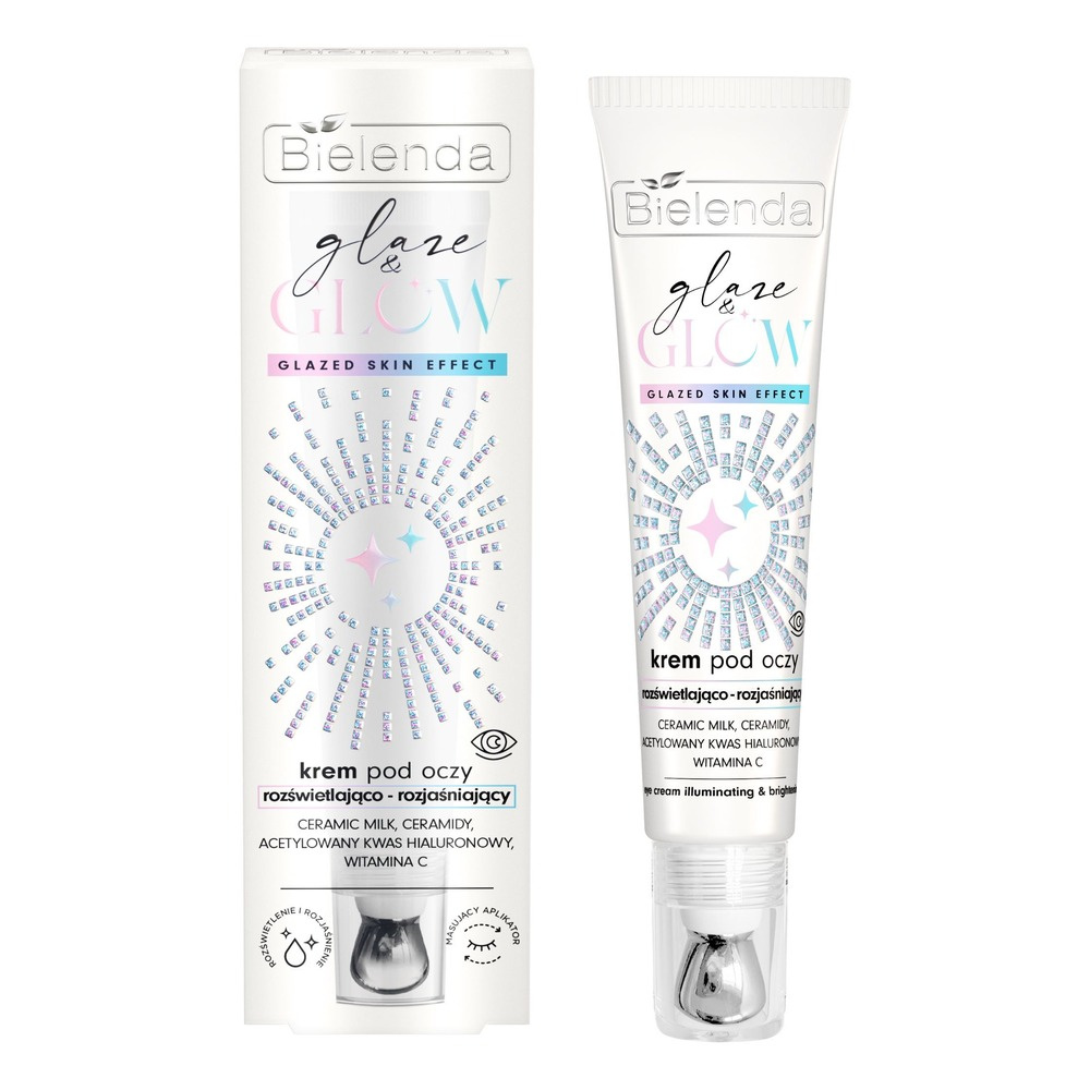 Bielenda Glaze & Glow Rozświetlająco-Rozjaśniajacy Krem pod Oczy Glazed Skin Effect 15ml