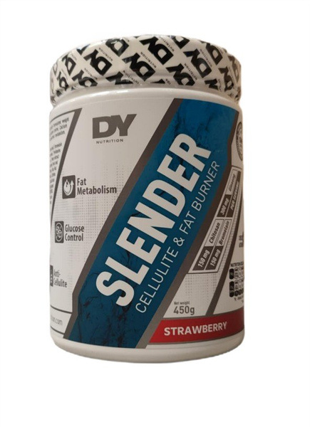 Dorian Yates Slender Spalacz Tłuszczu na Cellulit na Kontrolę Wagi Truskawkowy 450g