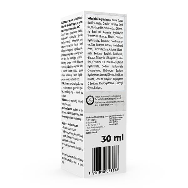 Apis Crystal Skin Serum do Twarzy z Efektem Glass Skin dla Skóry Suchej Matowej 30ml