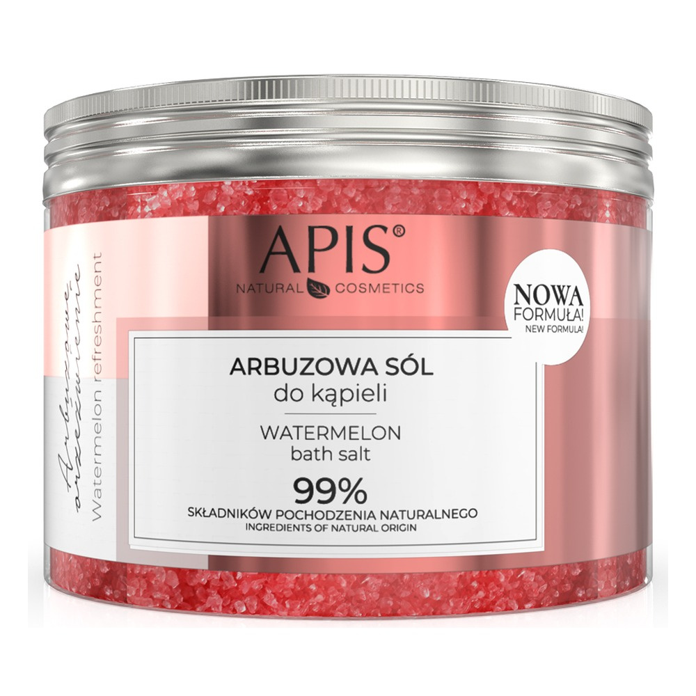 Apis Arbuzowe Orzeźwienie Arbuzowa Sól do Kąpieli dla każdego Rodzaju Skóry 650g