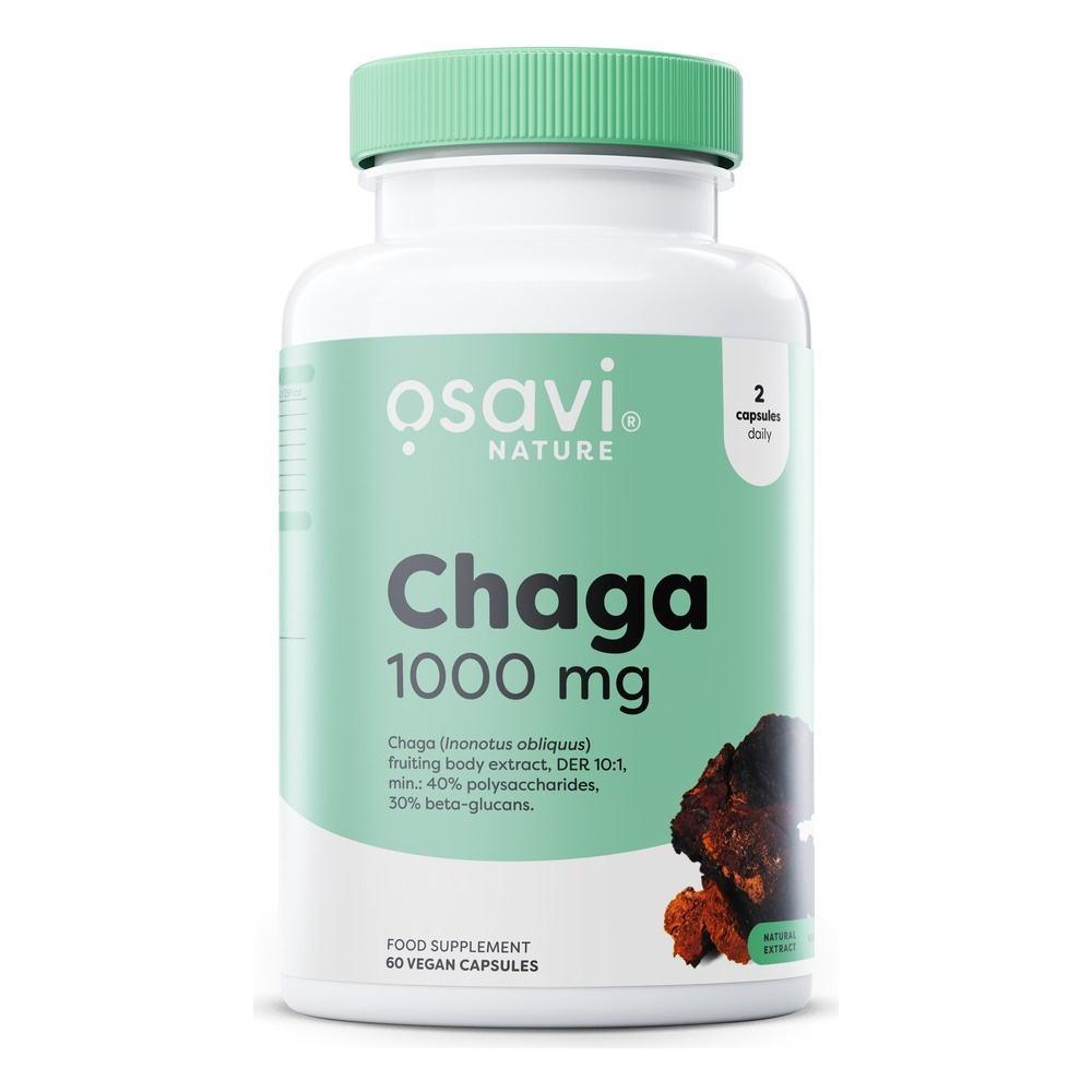 Chaga, 1000mg - 60 vegan caps