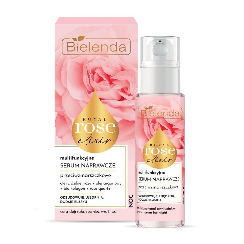 Bielenda Royal Rose Elixir Multifunctional Anti-Wrinkle Repair Serum for Mature and Sensitive Skin 30ml