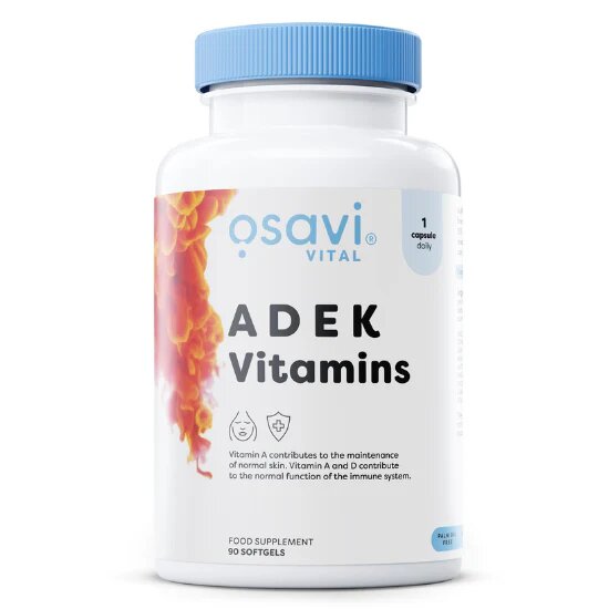 Osavi ADEK Vitamins 90 softgels for fat-soluble vitamin support