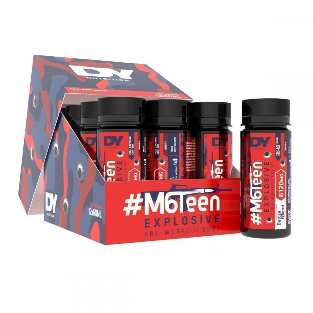 Dorian Yates #M6Teen Wybuchowy Shot Przedtreningowy o Smaku Mojito 12 x 60ml