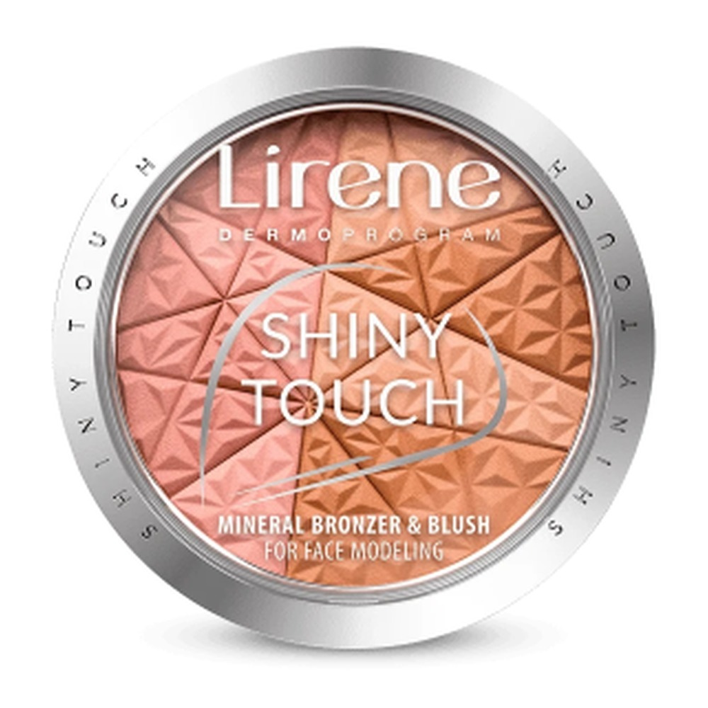 Lirene Shiny Touch Mineralny Bronzer z Różem Modelujący Owal Twarzy  9g