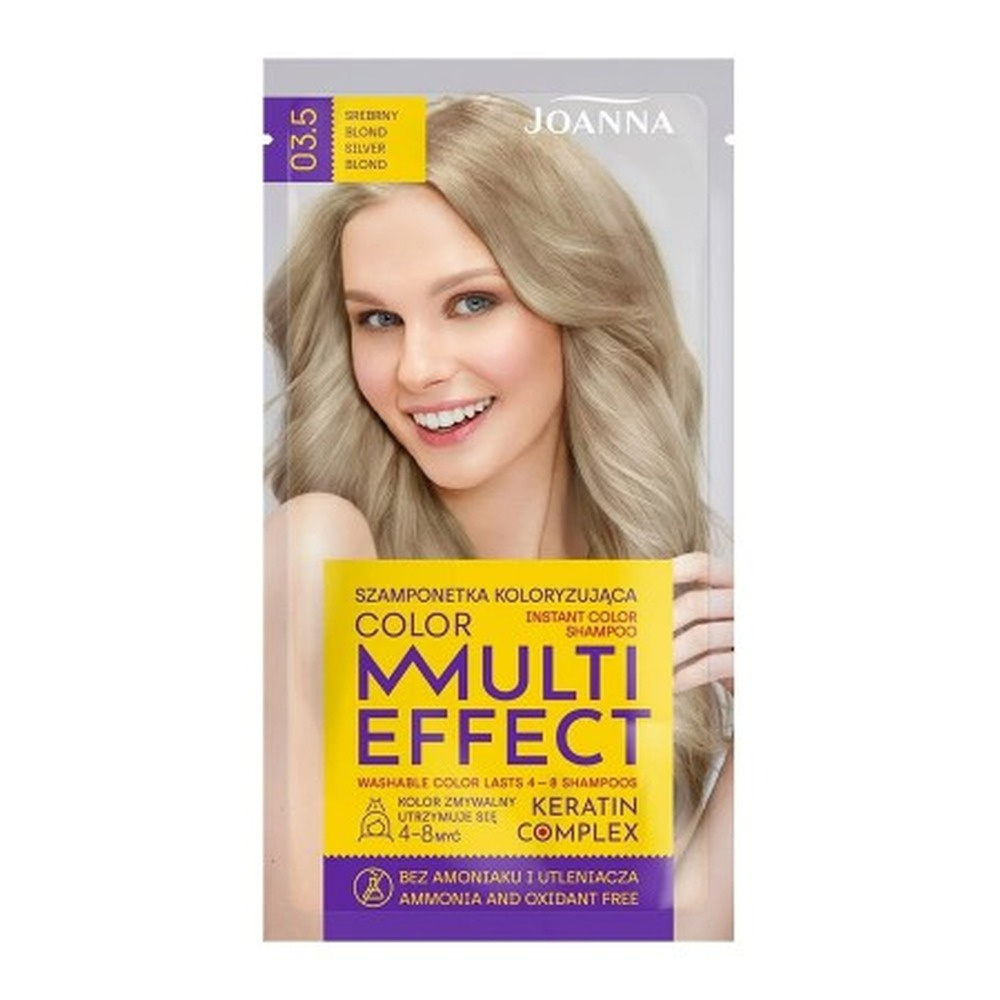 Joanna Multi Effect Color Szamponetka Koloryzująca Nr 03.5 Srebrny Blond 35g