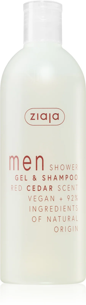 Ziaja Men Szampon i Żel pod Prysznic 2w1 Czerwony Cedr 400ml