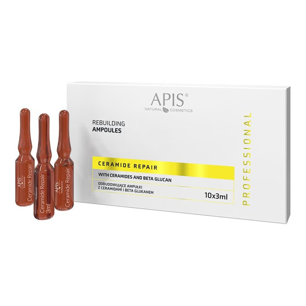 Apis Professional Ceramide Repair Odbudowujące Ampułki z Ceramidami i Beta Glukanem 10x3ml
