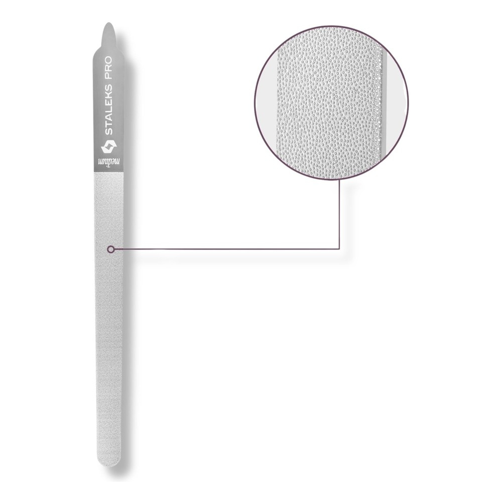 Staleks Pro Expert Pilnik Laserowy do Paznokci 11 155 mm (prosty z uchwytem) 1 Sztuka