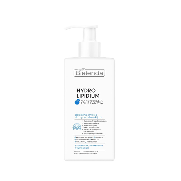 Bielenda Hydro Lipidium Maximum Tolerance Delicate Washing and Make-up Removal Emulsion 300ml
