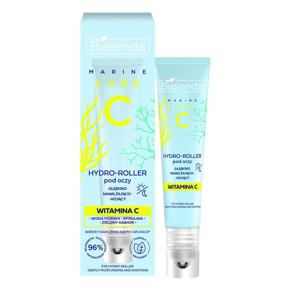 Bielenda C Marine Care Głęboko Nawilżająco-Kojący Hydro-Roller pod Oczy z Witaminą C 15ml