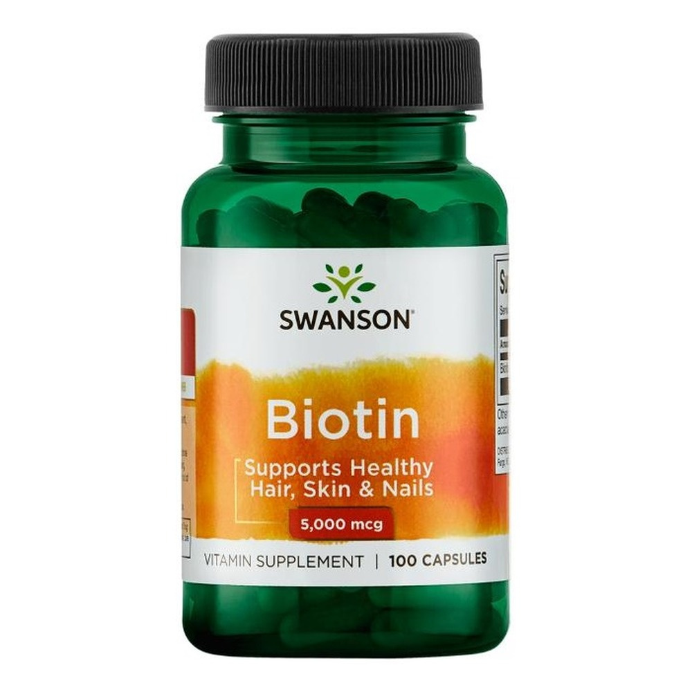 Swanson Biotin 5000mcg 100 Kapsułek