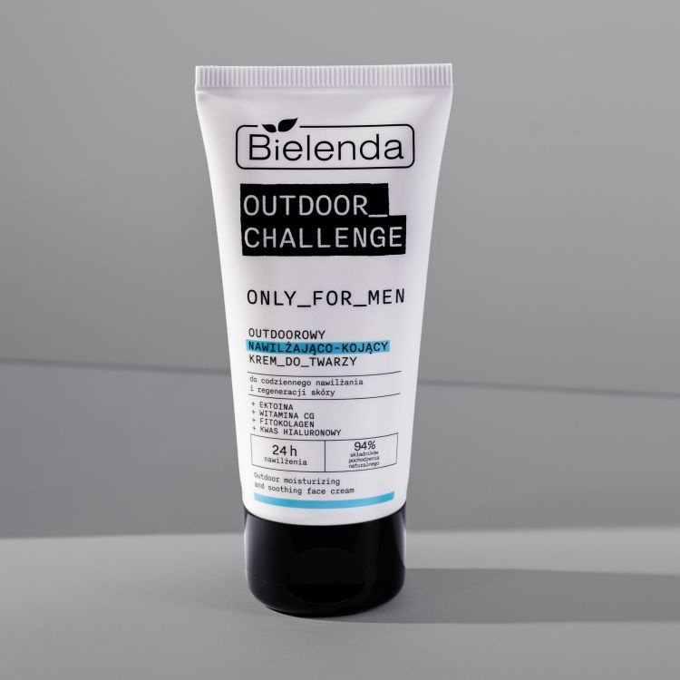 Bielenda Only for Men Outdoor Challenge Outdoorowy Nawilżający Krem Kojący do Twarzy na Dzień i na Noc 50ml